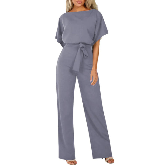 Elegant Solid Color Jumpsuit
