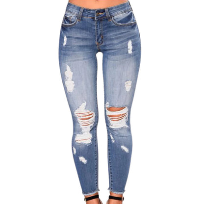 High Waist Ripped Jeans