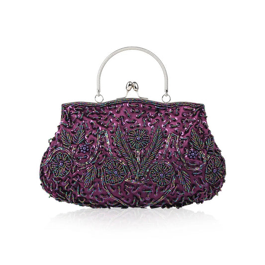 Retro Beaded Evening Clutch