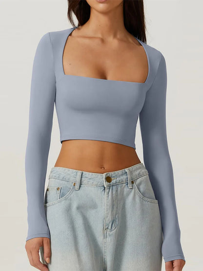 Square Neck Crop Top
