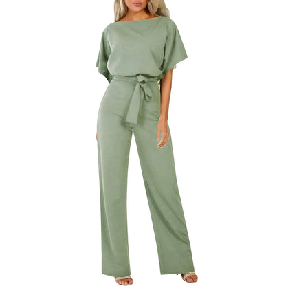 Elegant Solid Color Jumpsuit