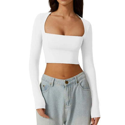 Square Neck Crop Top