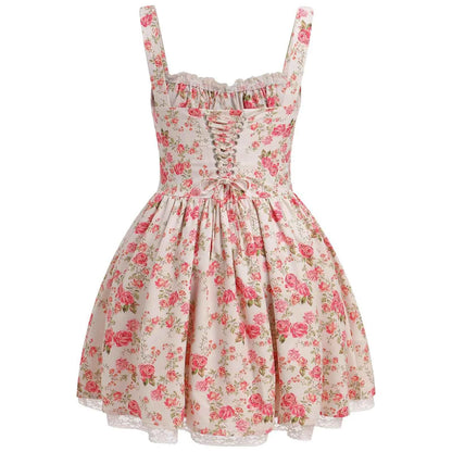 Women Floral Print Mini Dress