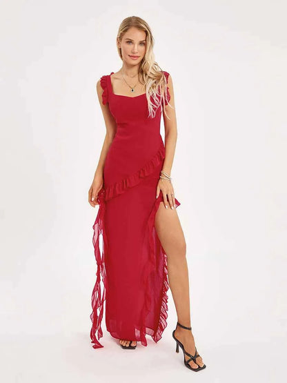 Ruffle Long Party Dress