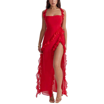 Ruffle Long Party Dress