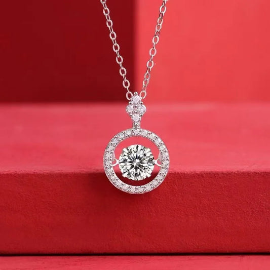 Sterling Silver Moissanite Necklace