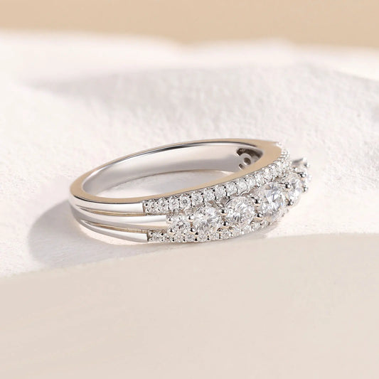 Luxury Moissanite Eternity Band
