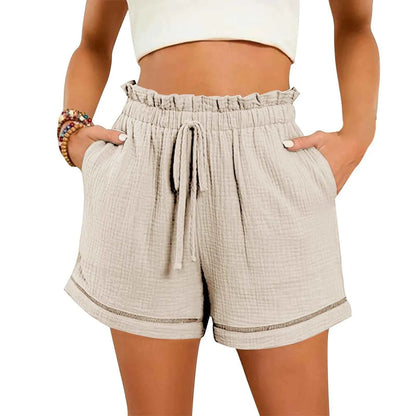 Women’s Solid Color Wide Leg Shorts