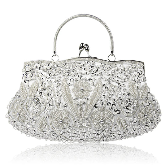Retro Beaded Evening Clutch