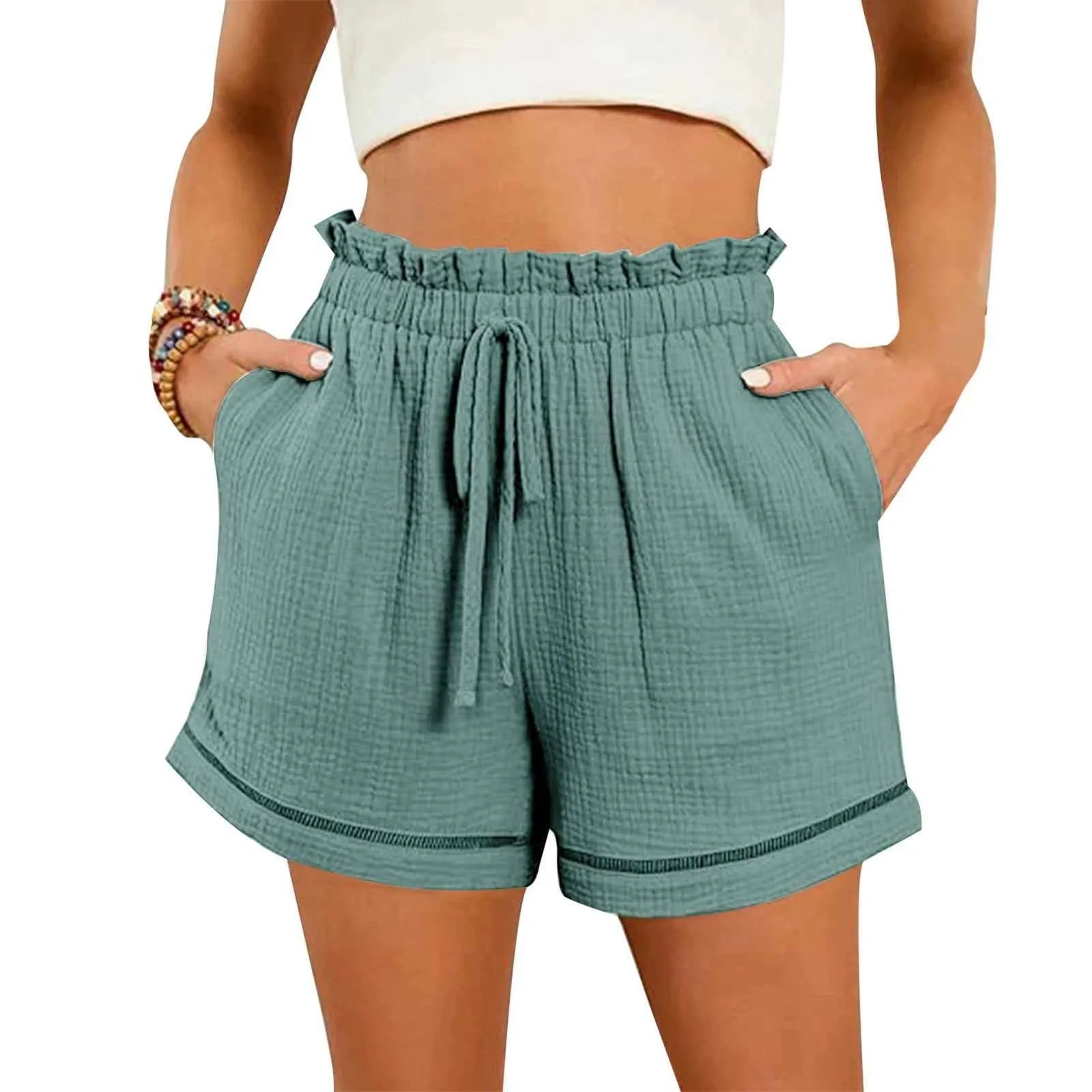 Women’s High Waist Loose Wide Leg Shorts