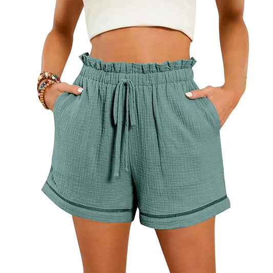 Women’s High Waist Loose Wide Leg Shorts