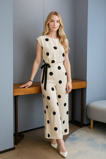 Chiffon Polka Dot Set