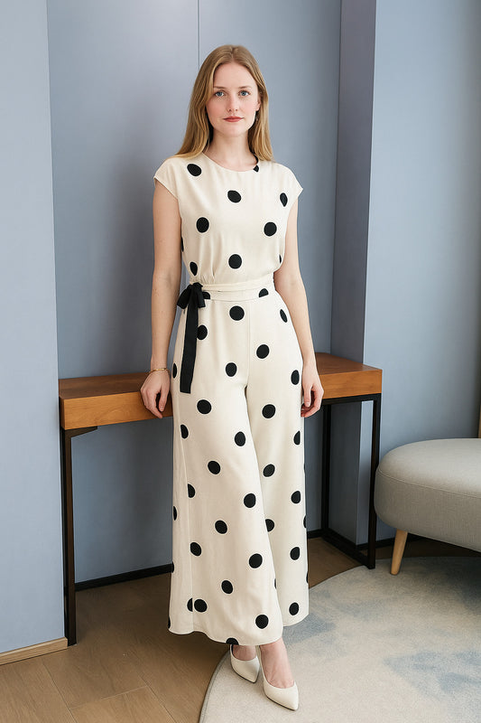Chiffon Polka Dot Set