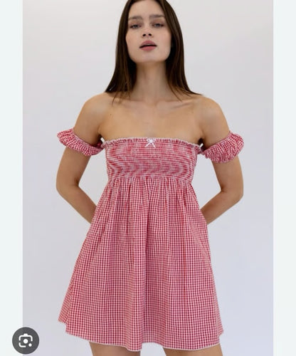 Strapless A-Line Mini Dress